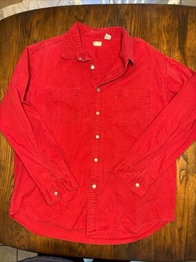 Vintage 90s Levi's Red Tab Button Up Shirt Size XL